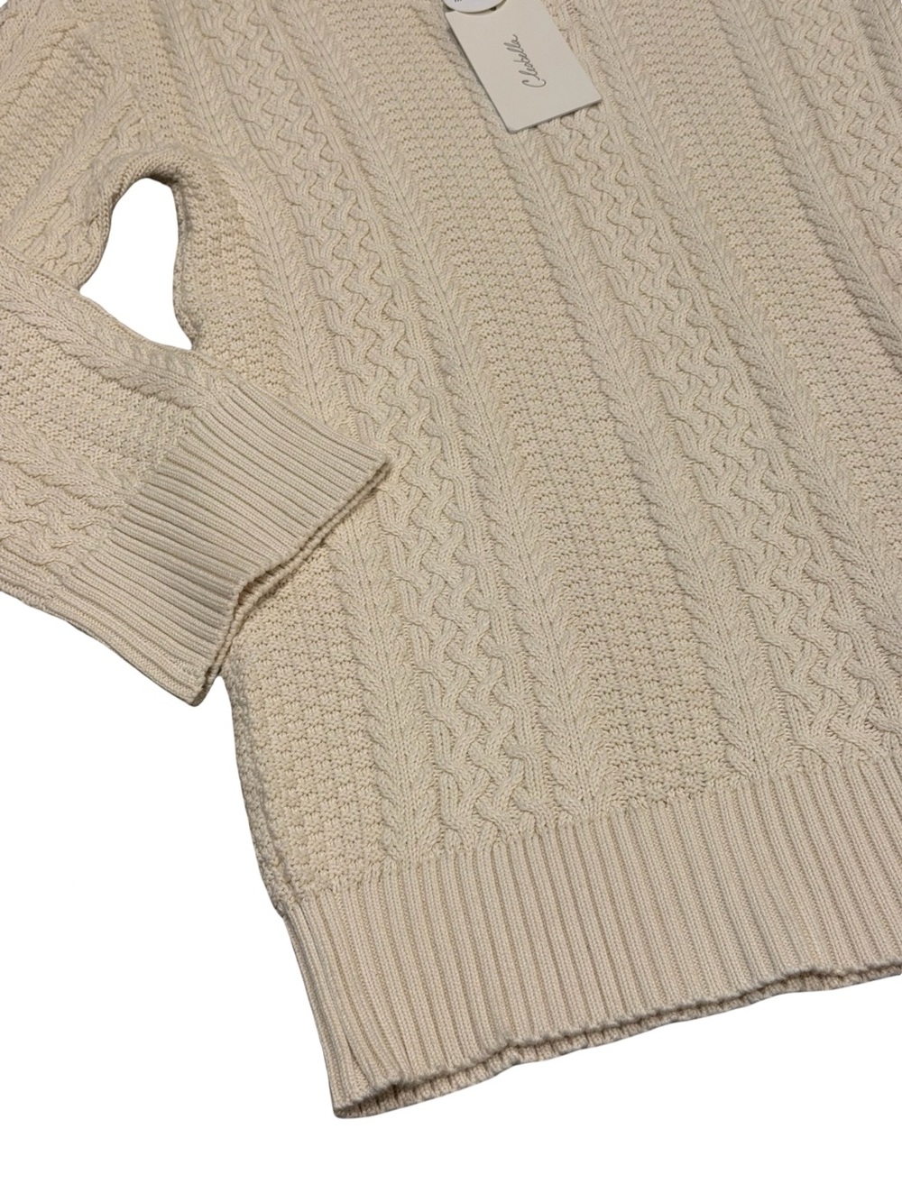 Cleobella Amira Mini Sweater Dress Ivory M NWT - Picture 10 of 12